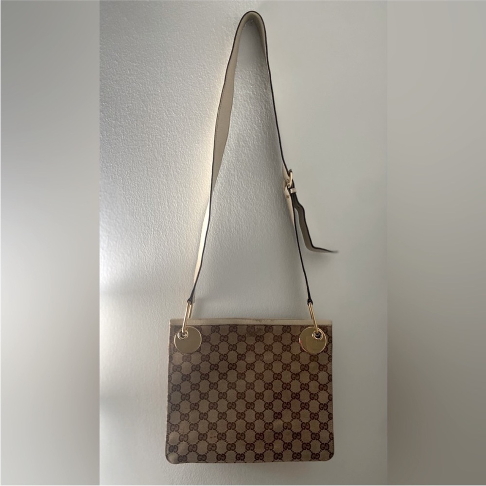 Authentic Gucci GG Canvas Eclipse Messenger Crossbody Bag - Picture 12 of 12
